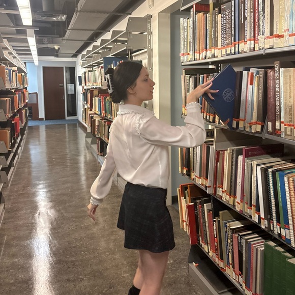 Silk Slip Button Down Blouse with Pearl details - Picture 5 of 8